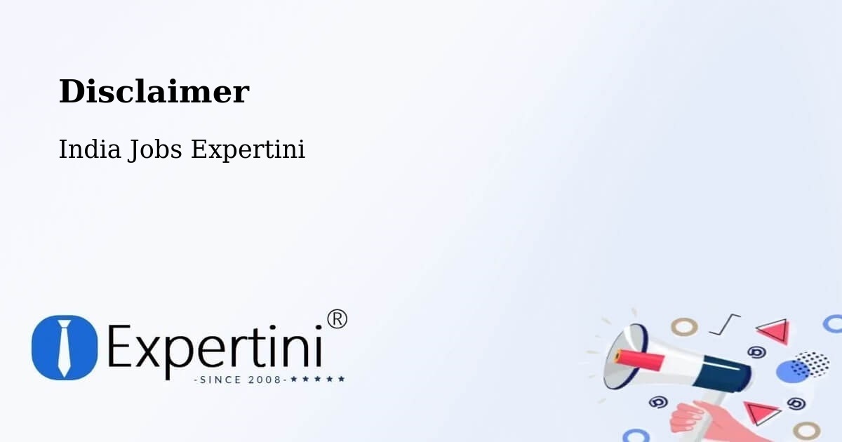 Disclaimer – Belda - India Jobs Expertini